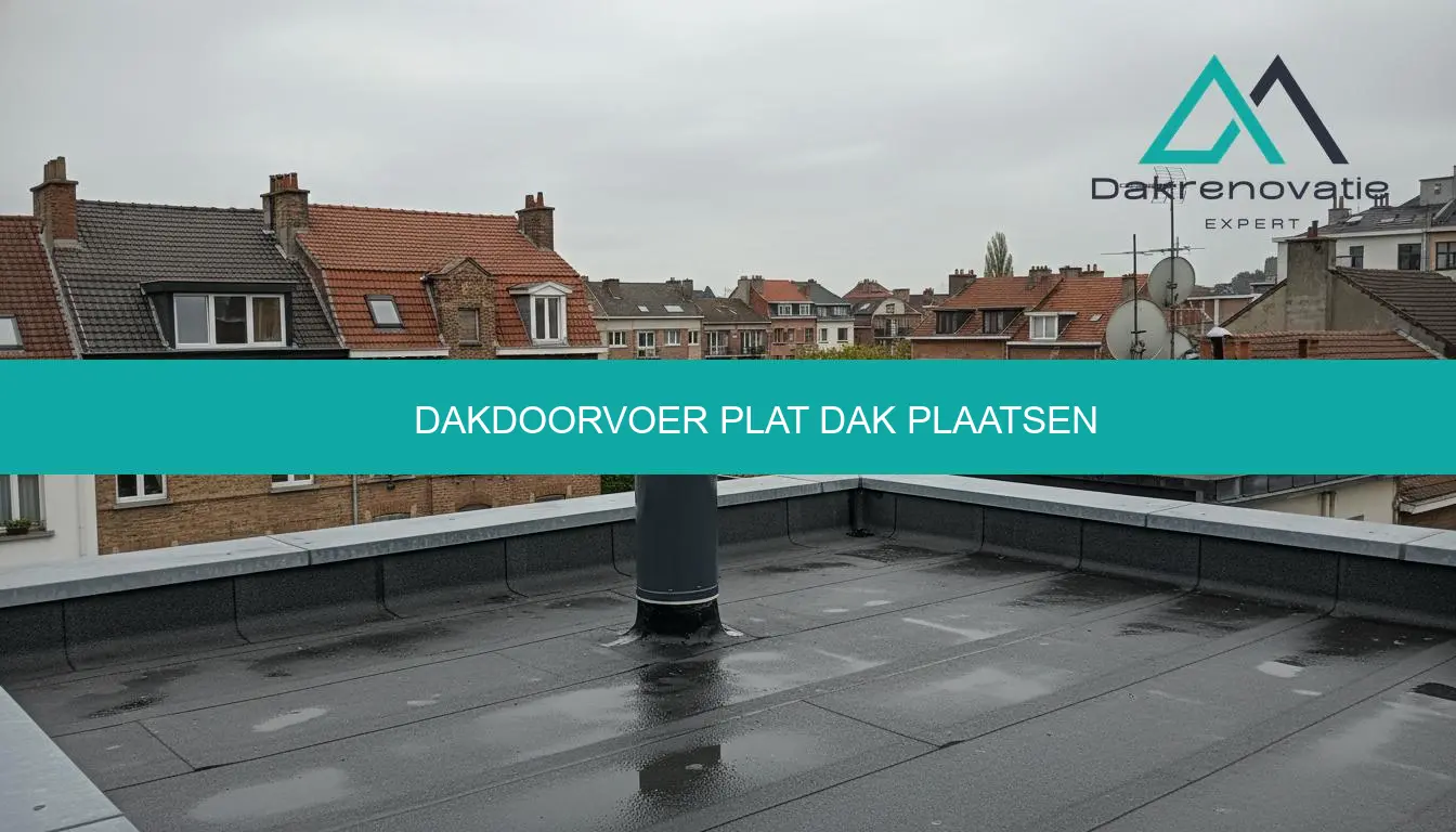 Dakdoorvoer plat dak plaatsen: stappenplan & advies